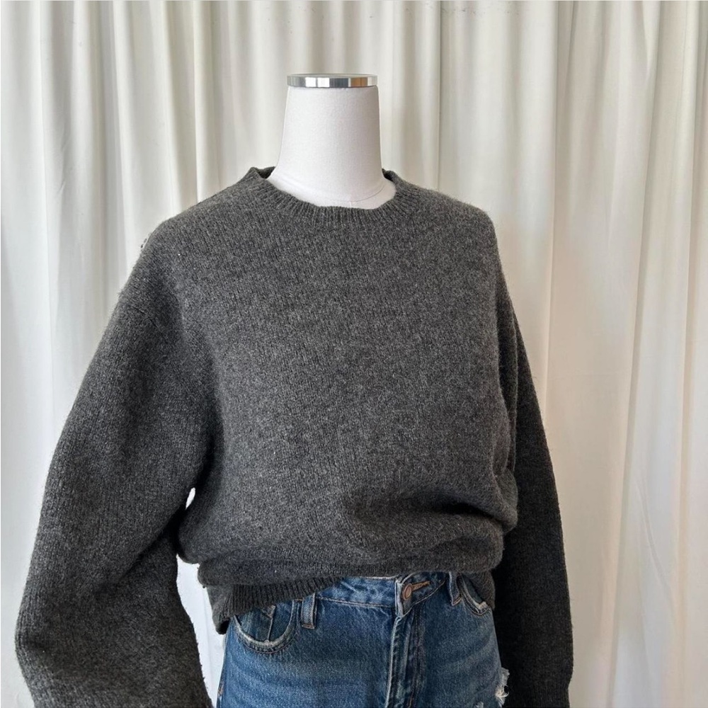 Grey Cabela's wool blend sweater. - Picture 3 of 5